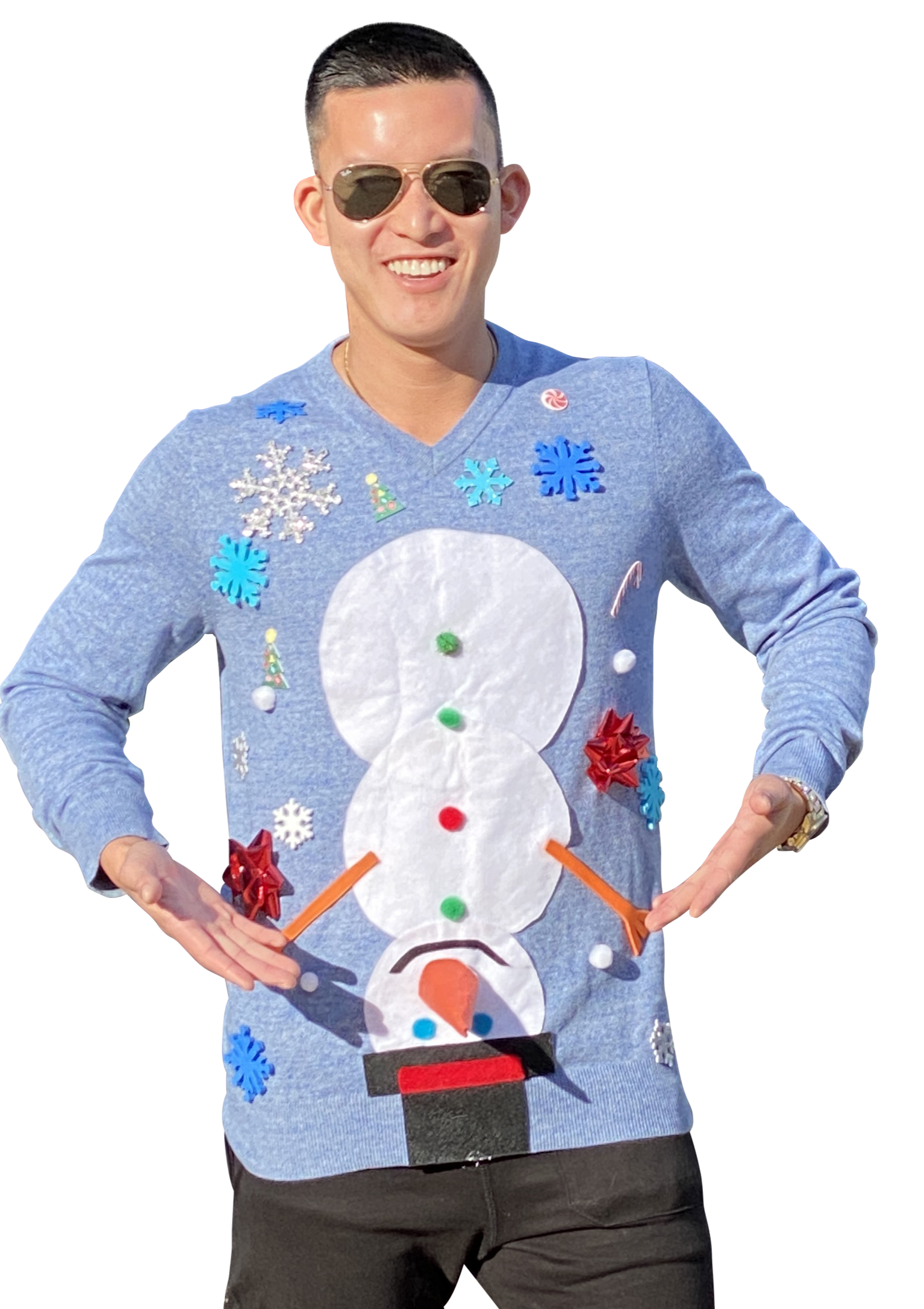 Ugly Christmas Sweater,  Ugly Christmas Sweater Mens, Custom Christmas Sweater ,Naughty Upside Down Snowman Sweater Free Shipping