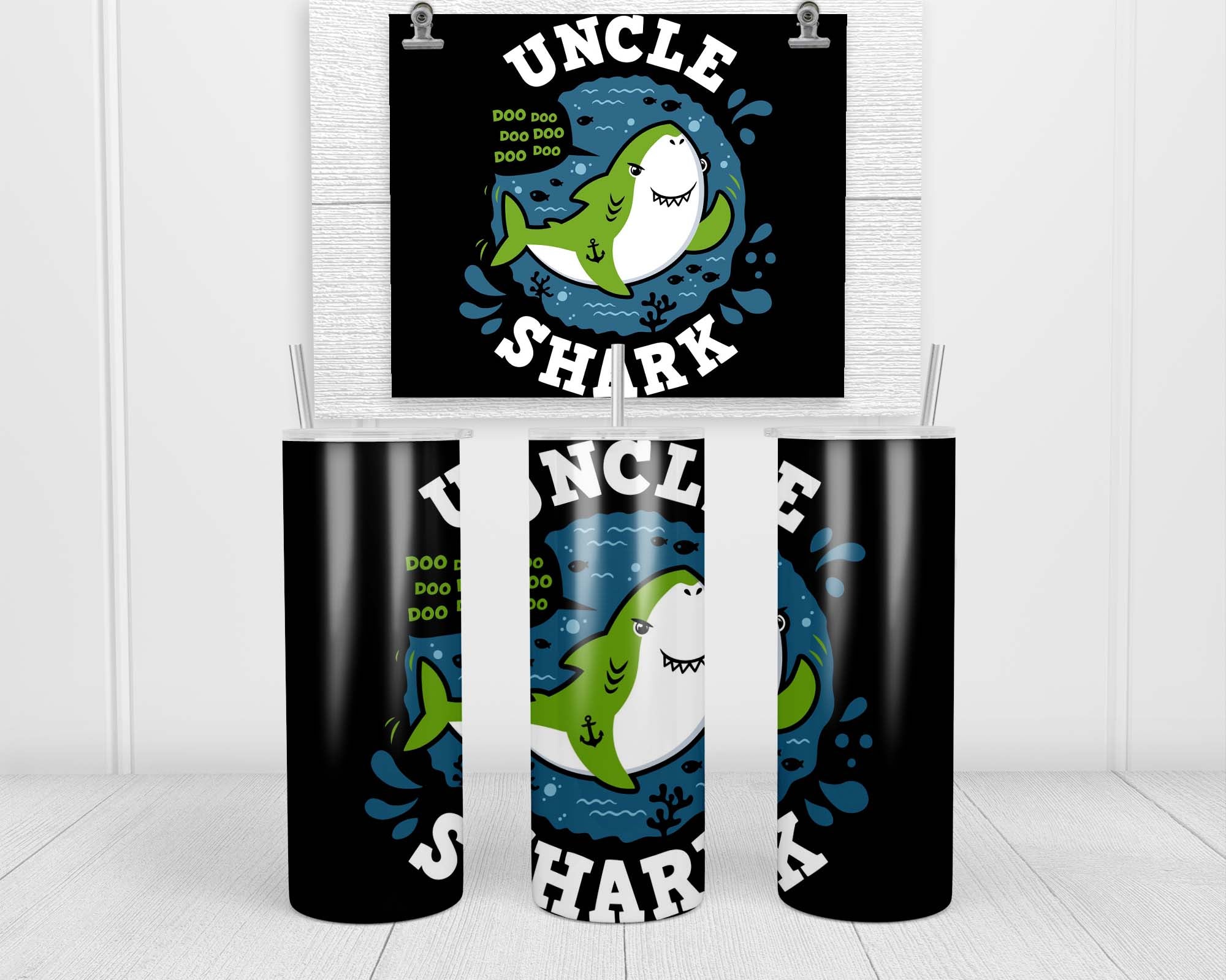 Shark Family Uncle Double Insulated Stainless Steel Tumbler