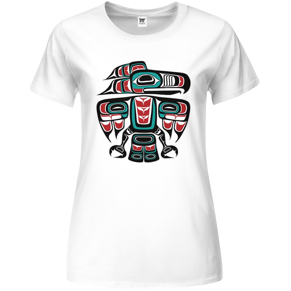 Haida Tlingit Native Raven Totem Premium Womens T Shirts