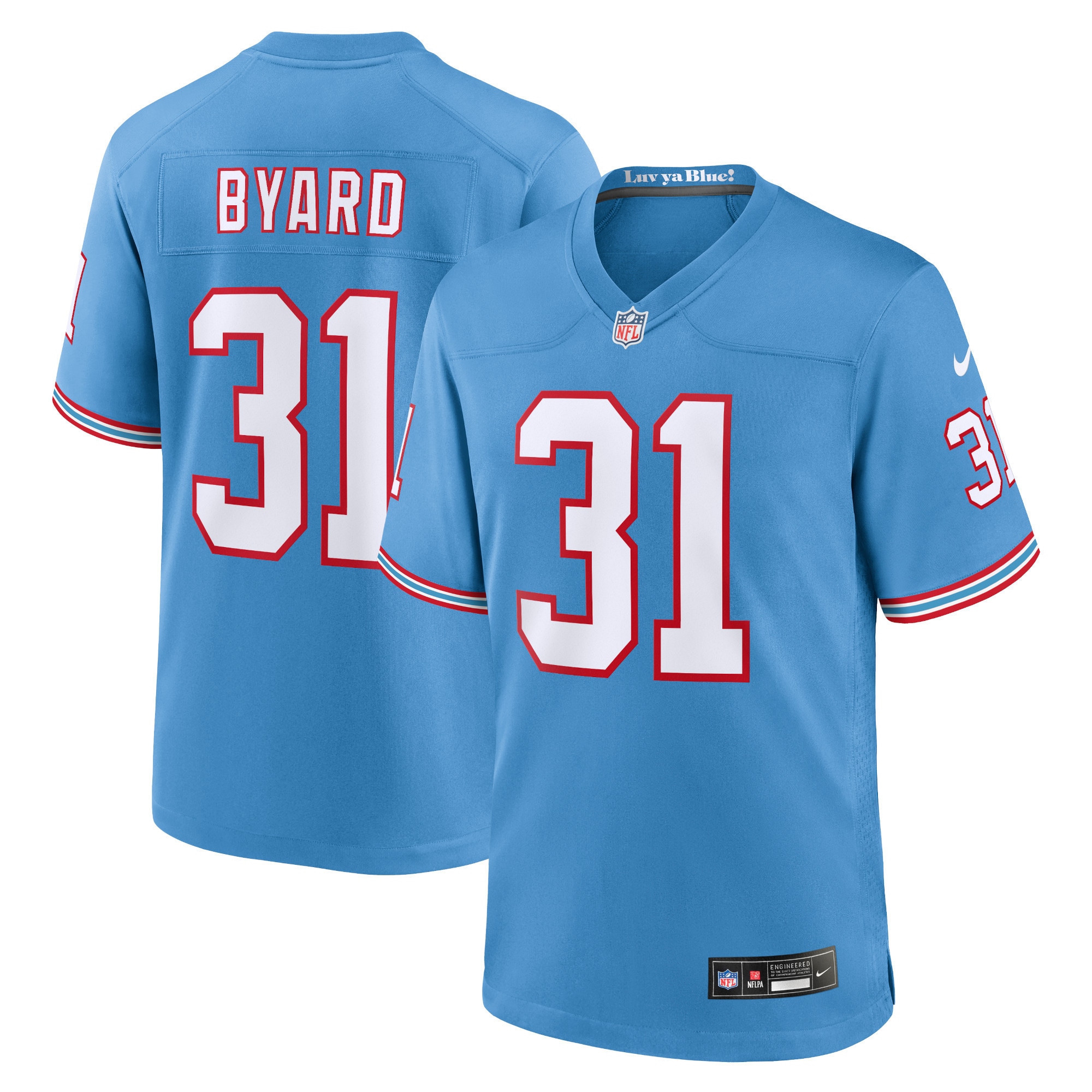 Youth Tennessee Titans Kevin Byard Light Blue Game Jersey