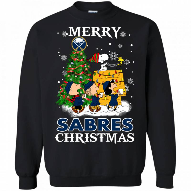 Merry Buffalo Sabres Christmas Snoopy Ugly Sweater Style Shirts