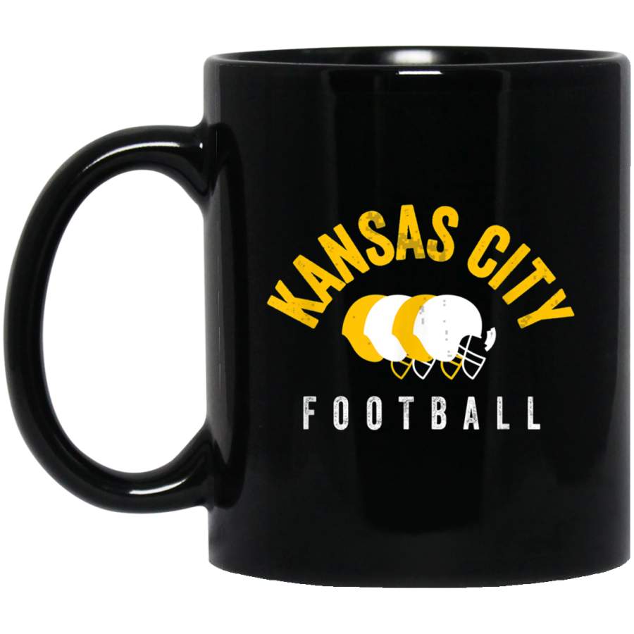 KC Kansas City Football Helmet Red Kingdom Retro Kc Vintage Mug