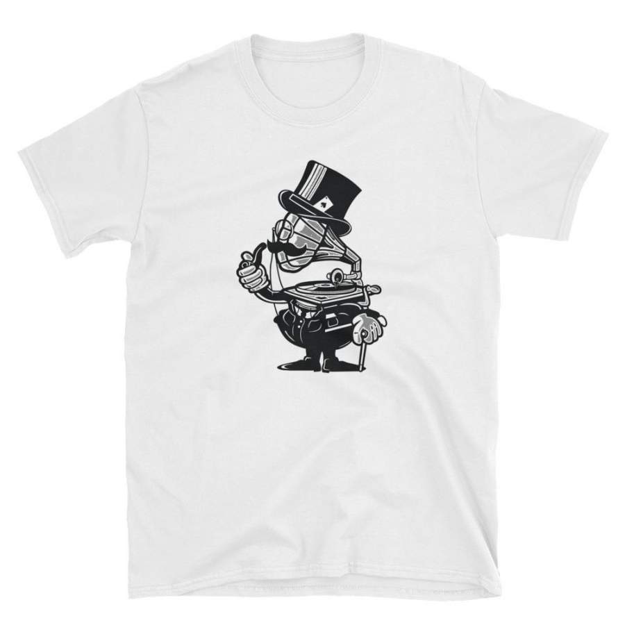 Vintage Music Player Cartoon T-Shirt