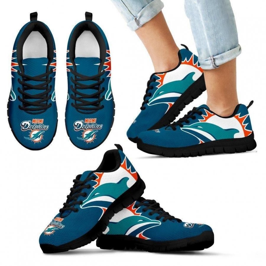 Gorgeous Logo Miami Dolphins Sneakers #856