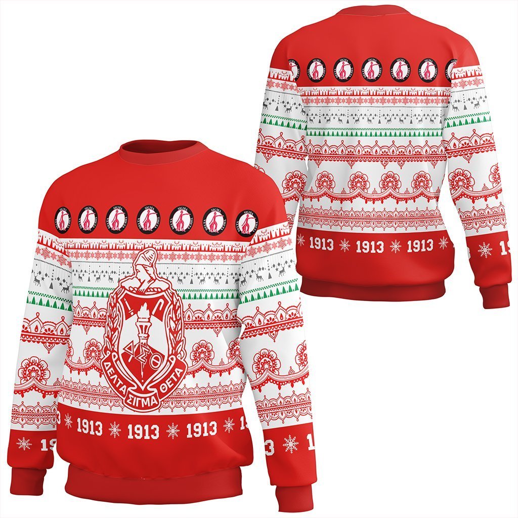 Greek Life Sweatshirt – Delta Sigma Theta Xmas Establish Year Sweatshirt