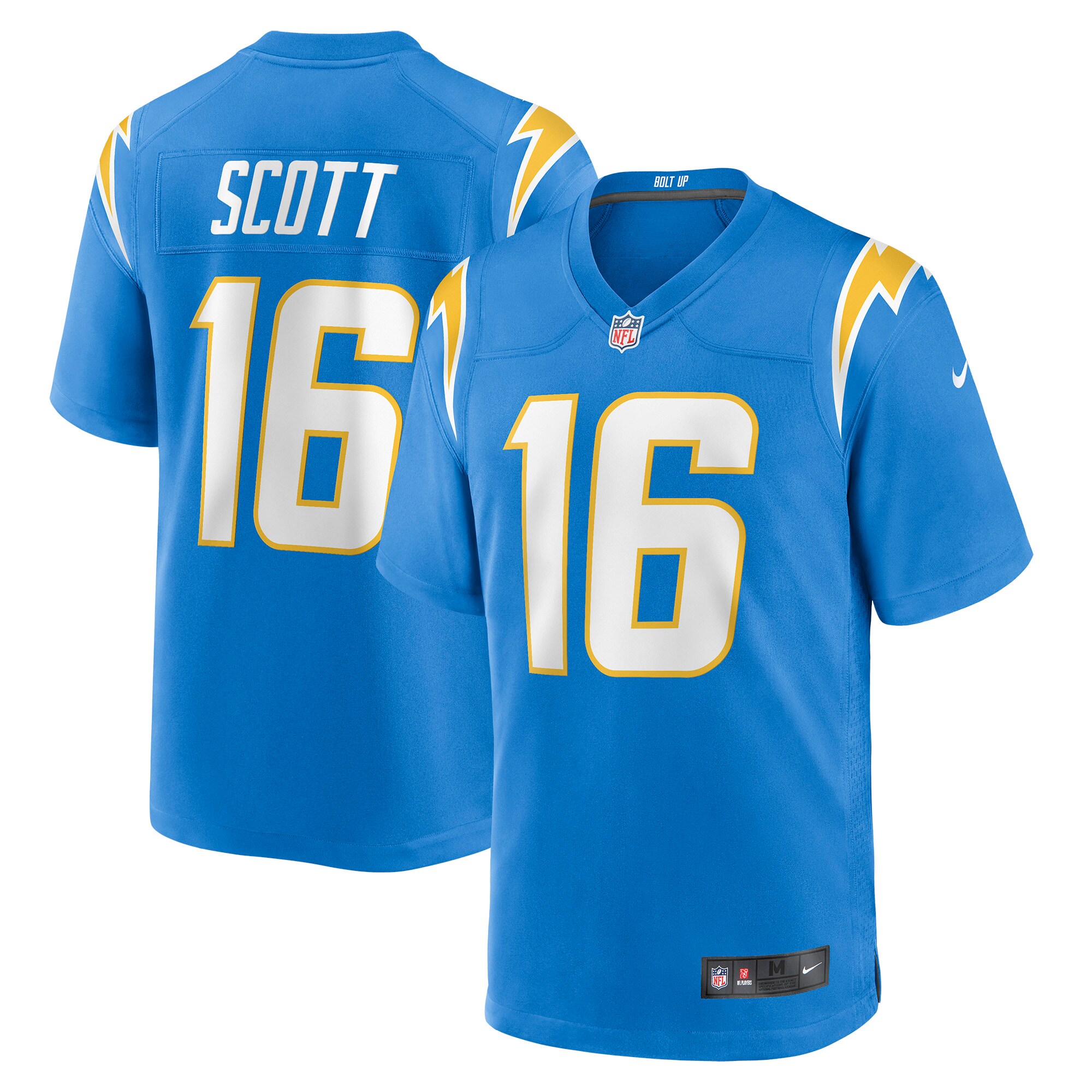 Men’s Los Angeles Chargers JK Scott Powder Blue Game Jersey