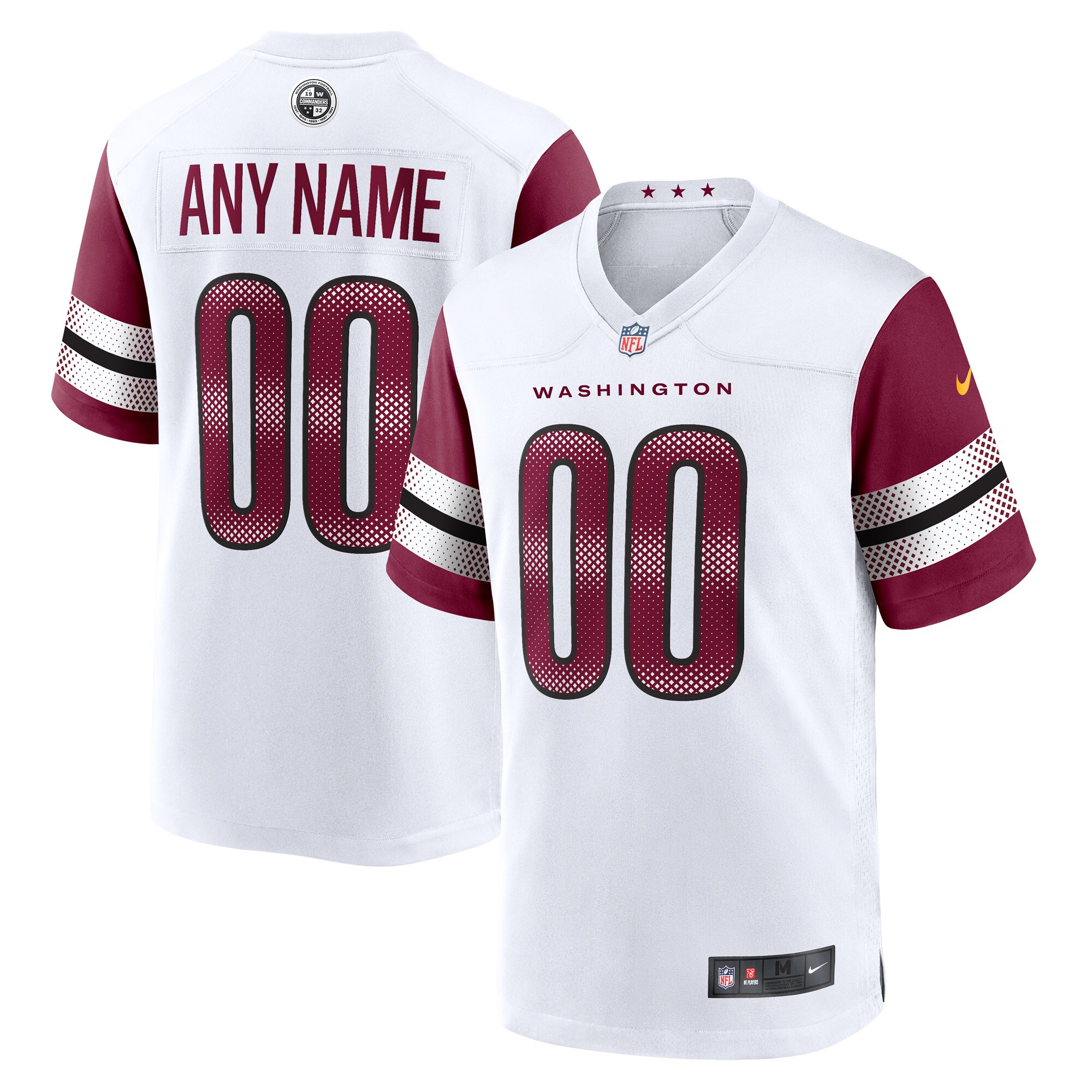 Washington Commanders Game Custom Player Jersey – White