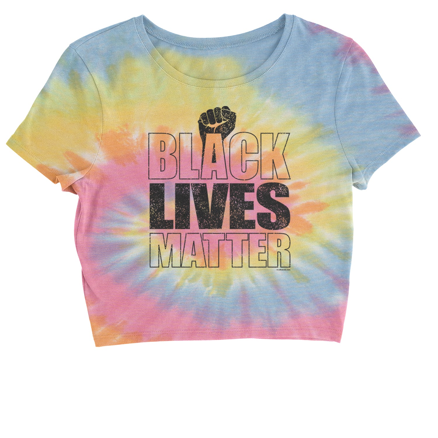 Black Lives Matter – Raised Fist Cropped T-Shirt