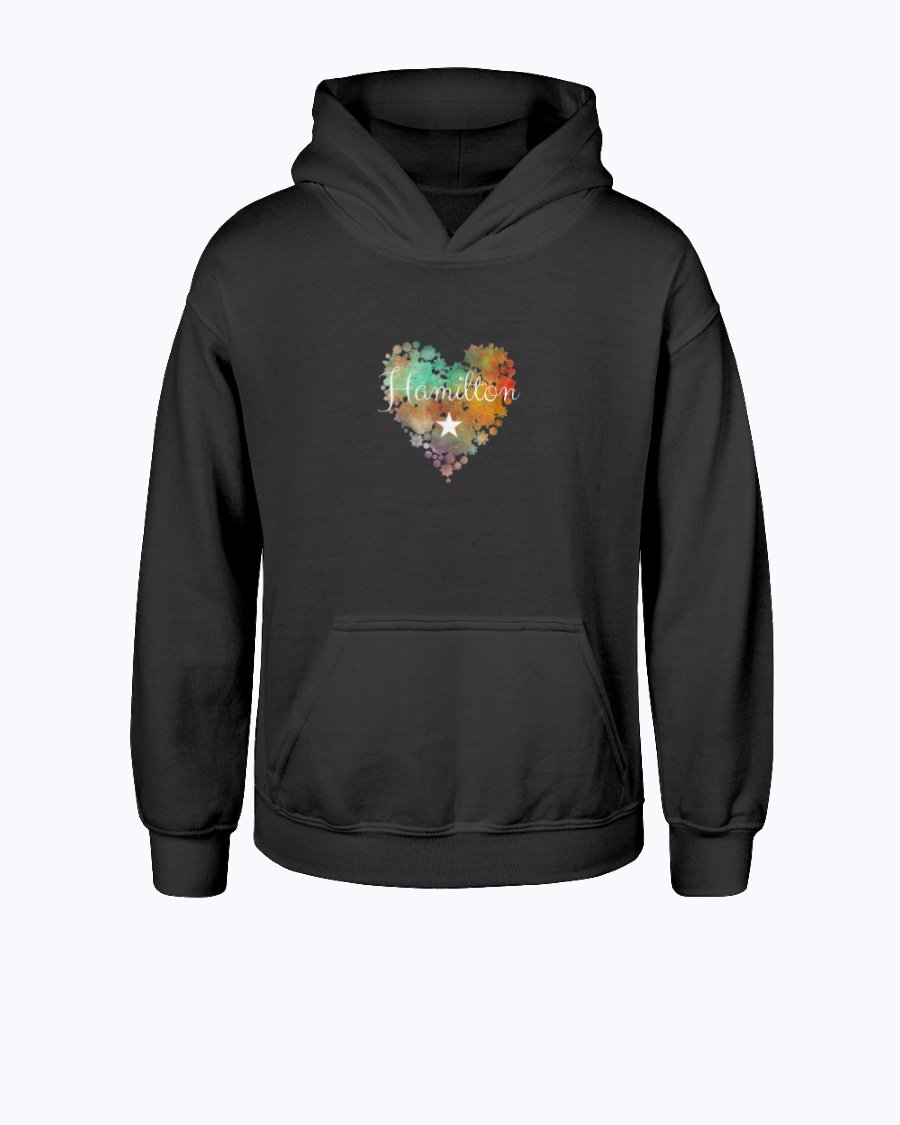 I Love Hamilton Heart Gift for nage Girl Women Youth hoodie