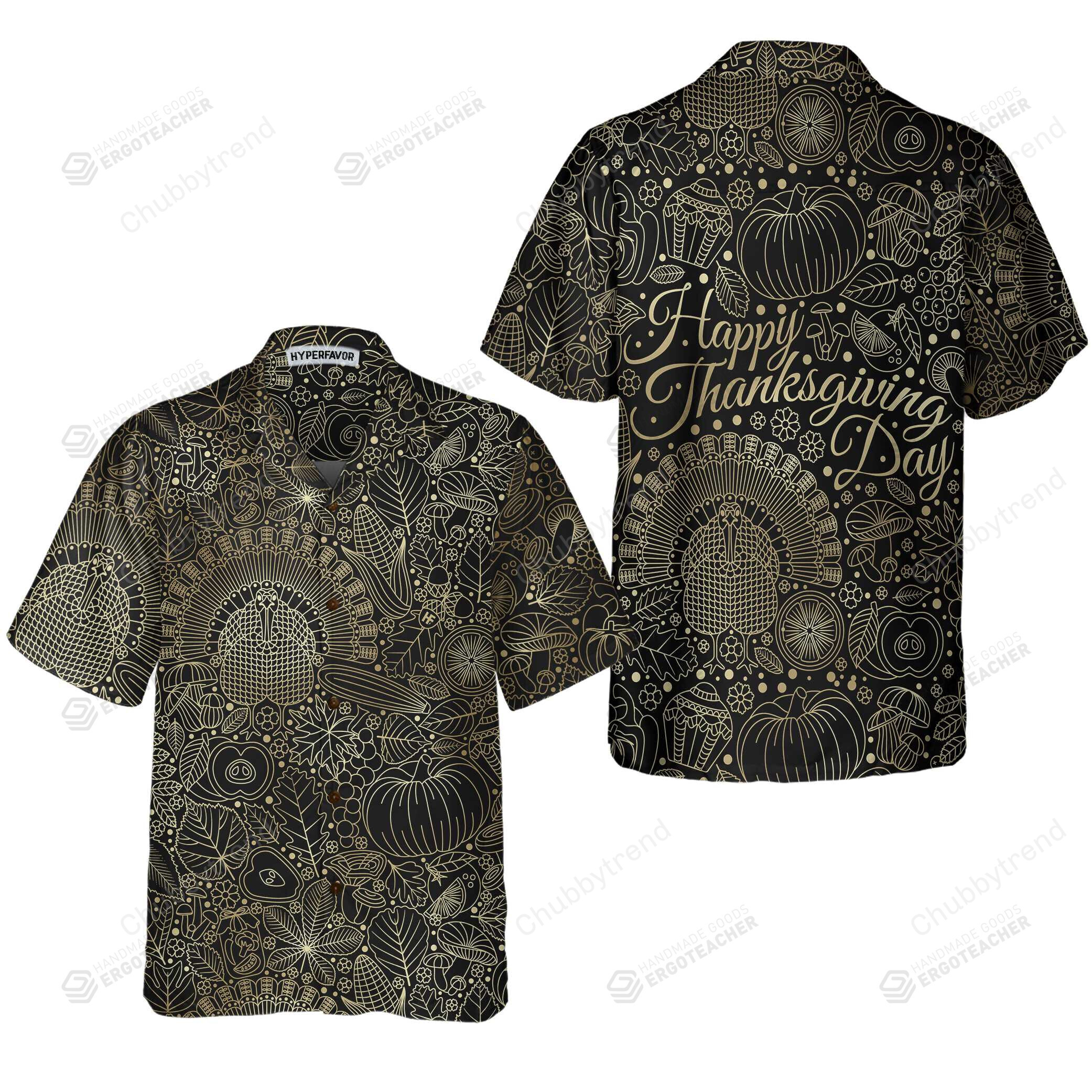 A Luxury Thanksgiving Day Hawaii Shirt Ha26948