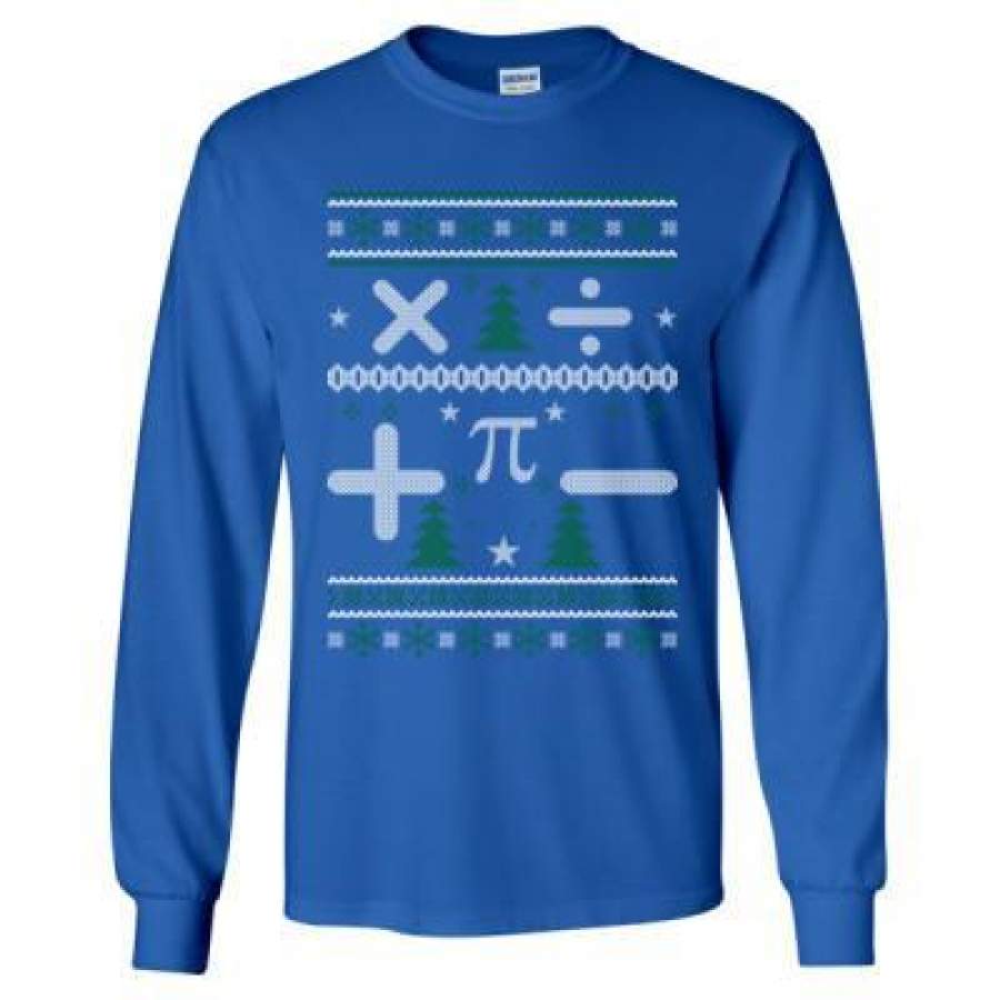 AGR Math Maths Ugly Christmas Sweater Xmas – Long Sleeve T-Shirt