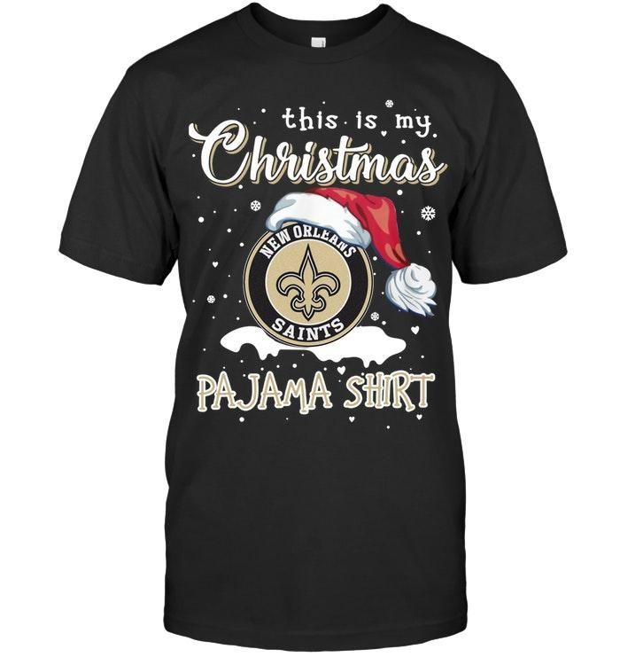 This Is My Christmas New Orleans Saints Pajama Shirt