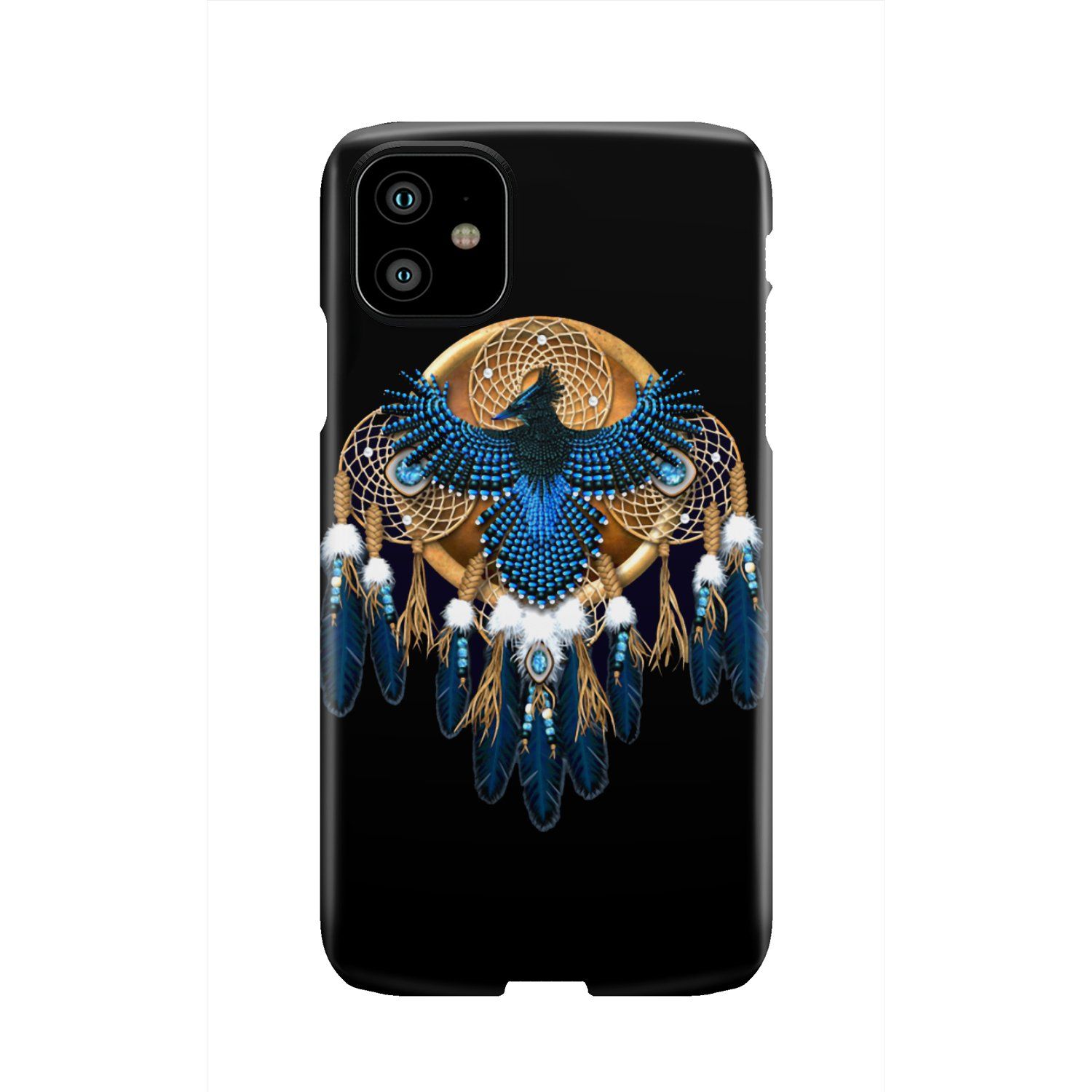 Blue Thunder Bird Dream Catcher Native American Phone Case