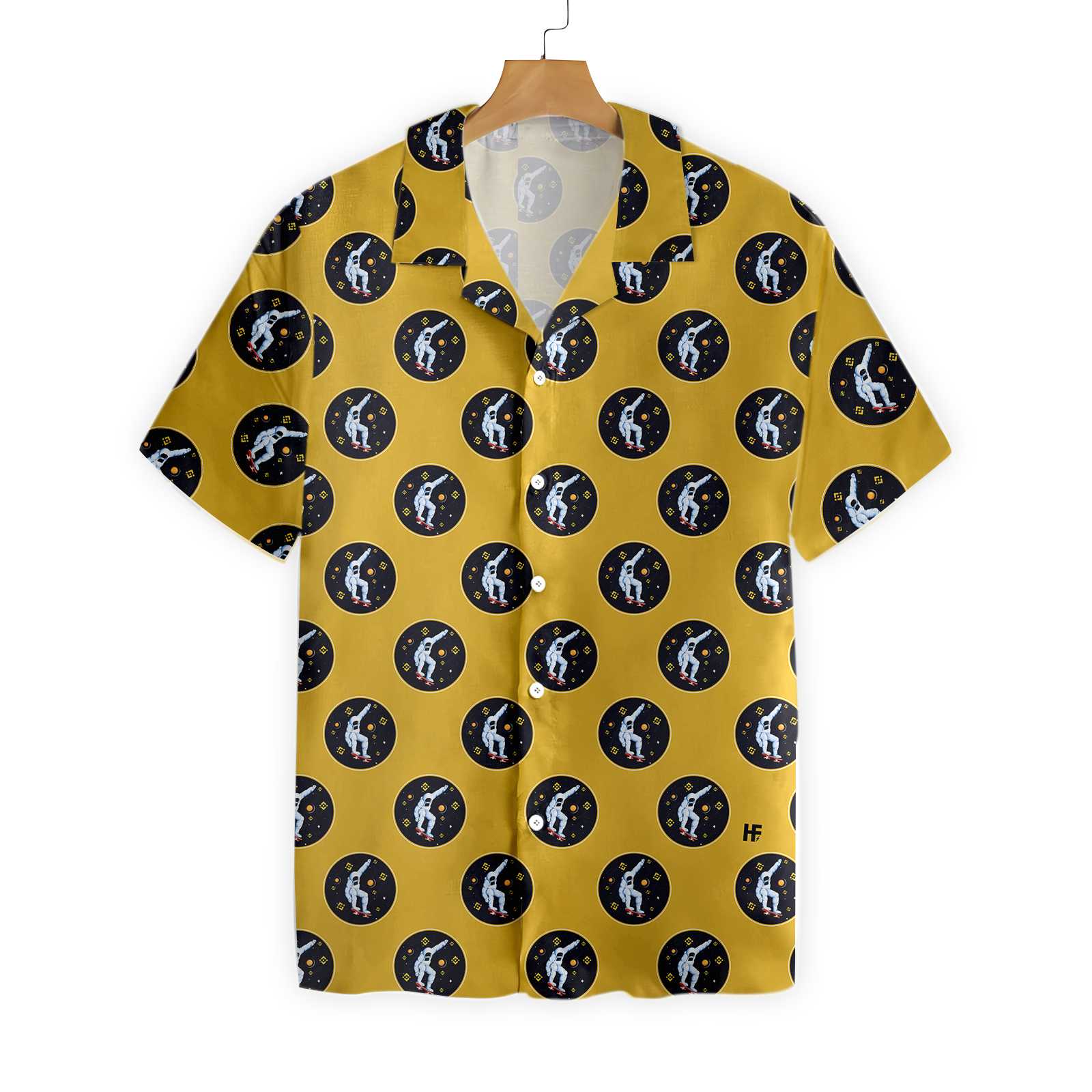 Astronaut Binance Coin Moon Pattern Hawaii Shirt Ha92817