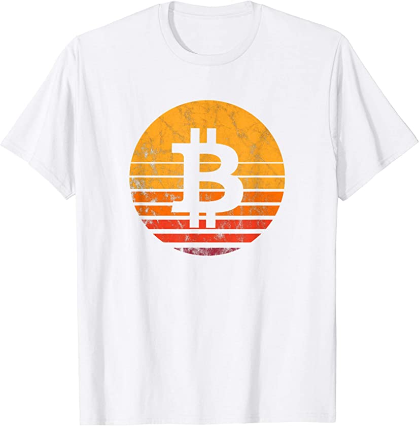 Bitcoin Vintage Sunset T-Shirt