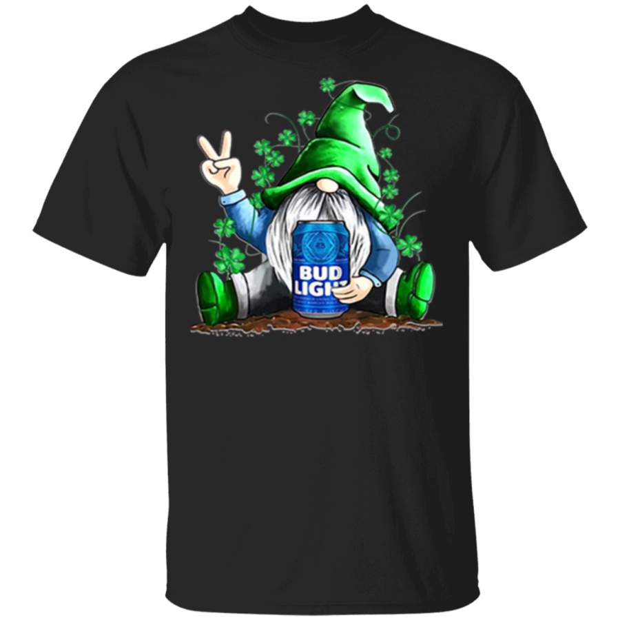 Gnome hug Bud Light Beer Irish St. Patrick’s day T Shirt gift family T-Shirt