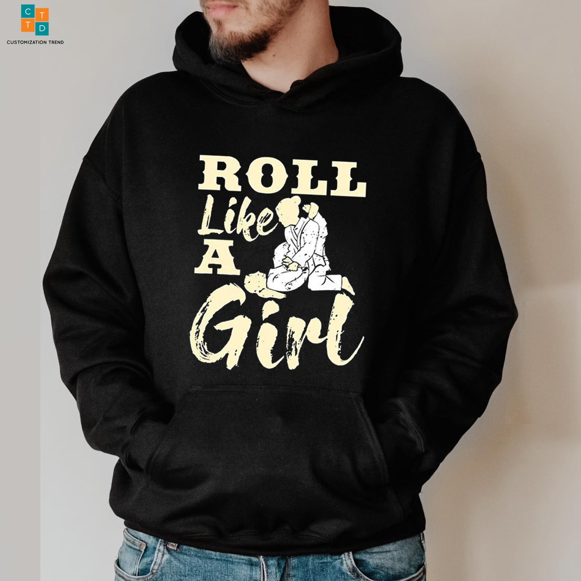 Roll Like A Girl Hoodie, Shirt