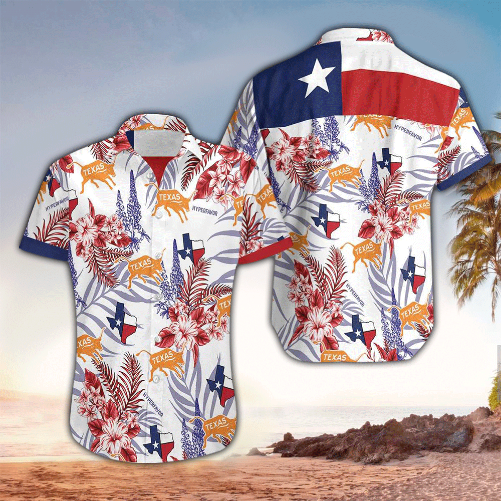 Bluebonnet Texas Hawaii Shirt Aloha Ha91604