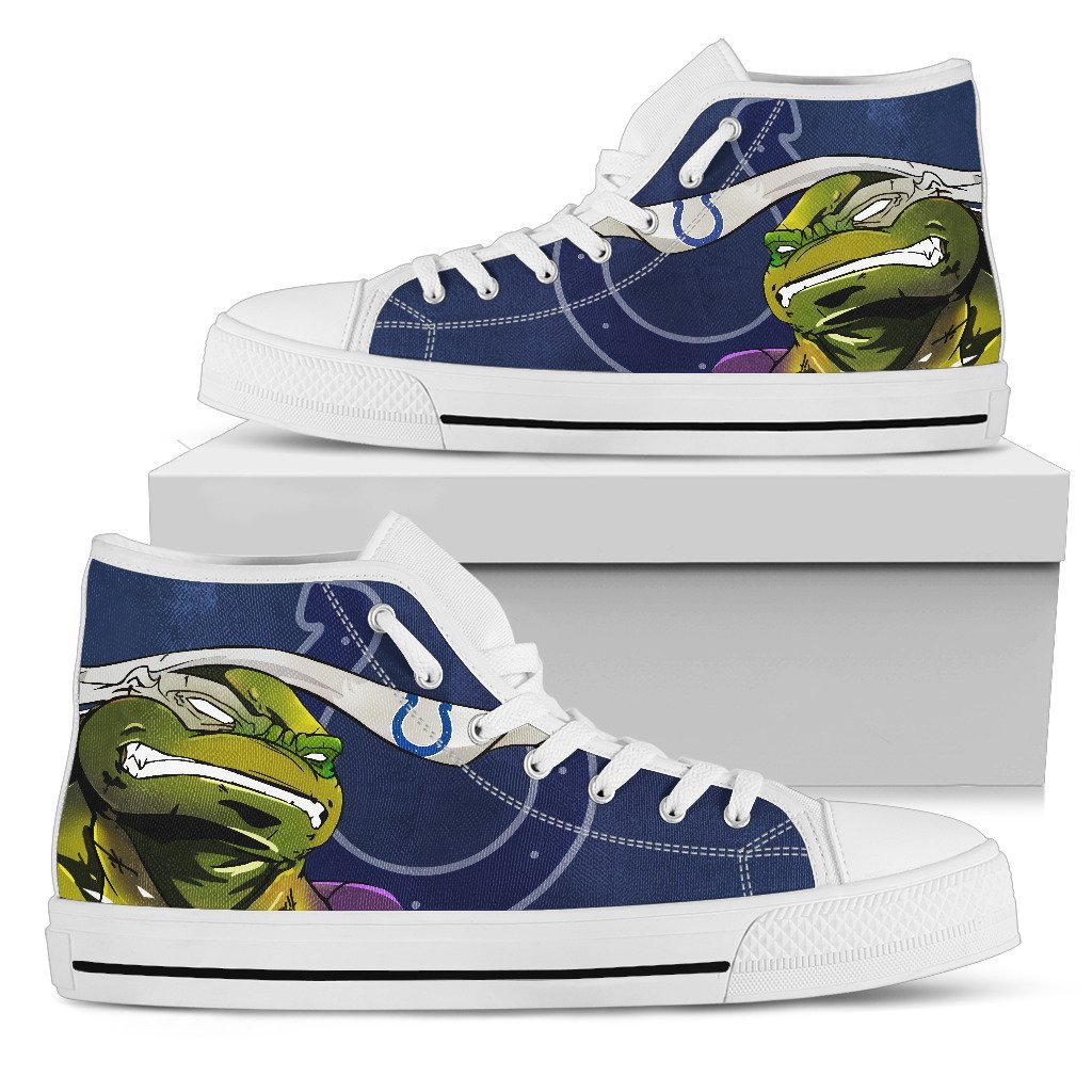 Turtle Indianapolis Colts Ninja High Top Shoes