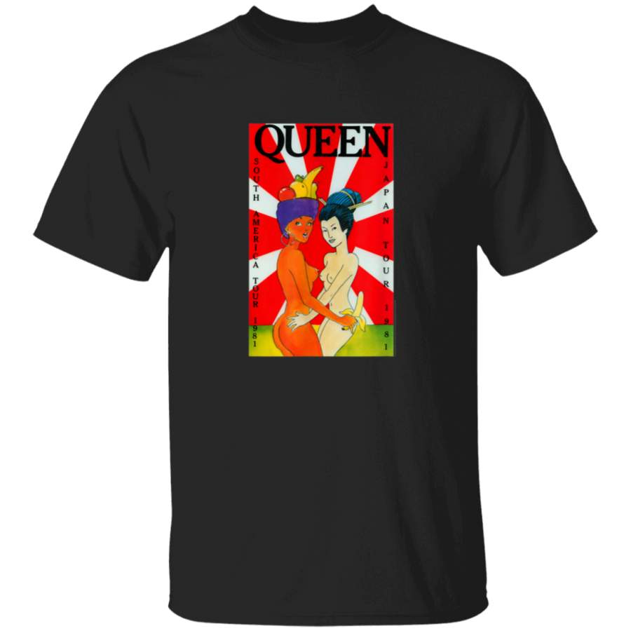 Queen Official South America Japan Tour 1981 TShirt