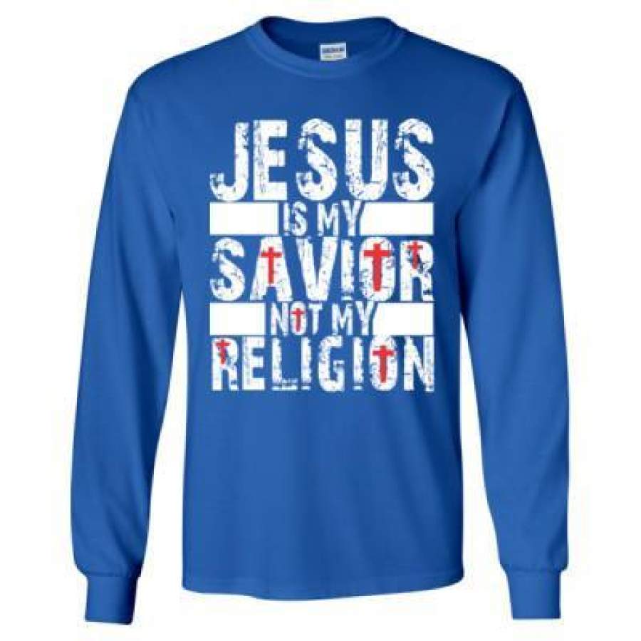 AGR Jesus Is My Savior Not My Religion – Long Sleeve T-Shirt