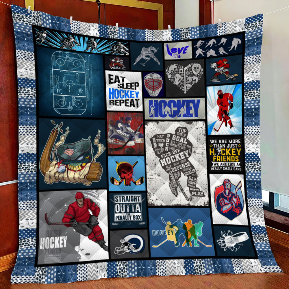 Hockey Fleece Blanket Quilt Blanket For Bed
