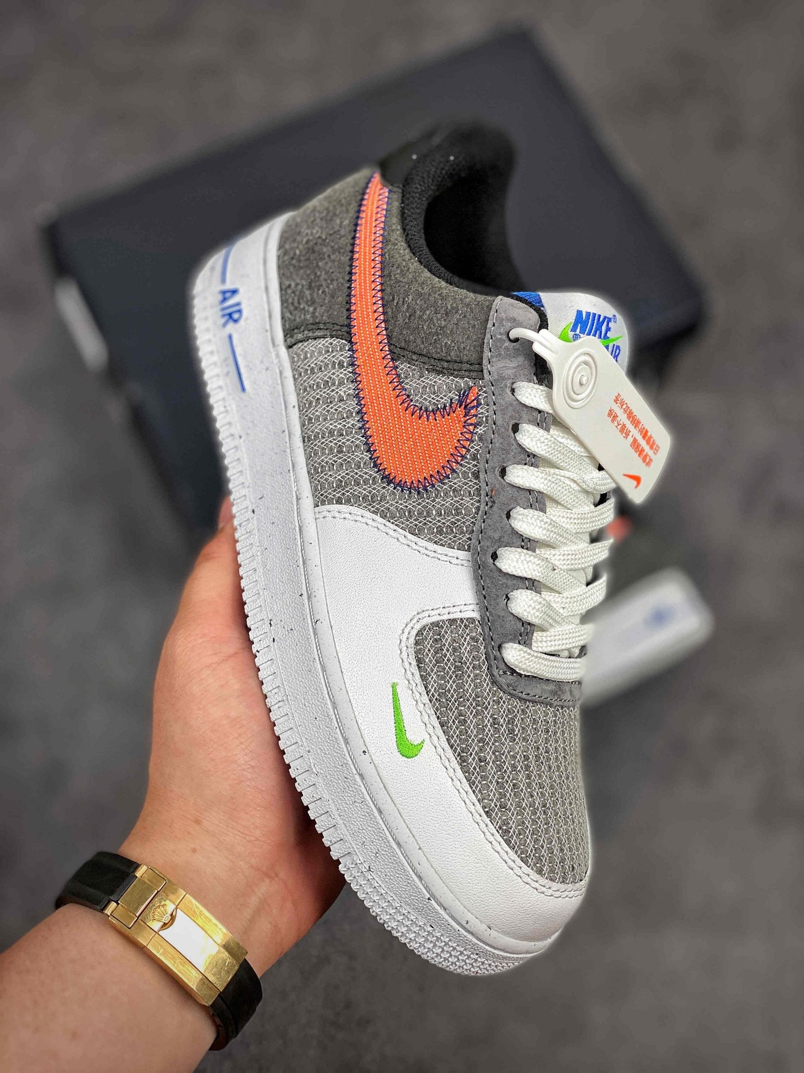 Nike Air Force 1 Low WhiteSport Red-Grey-Electric Green 5340159