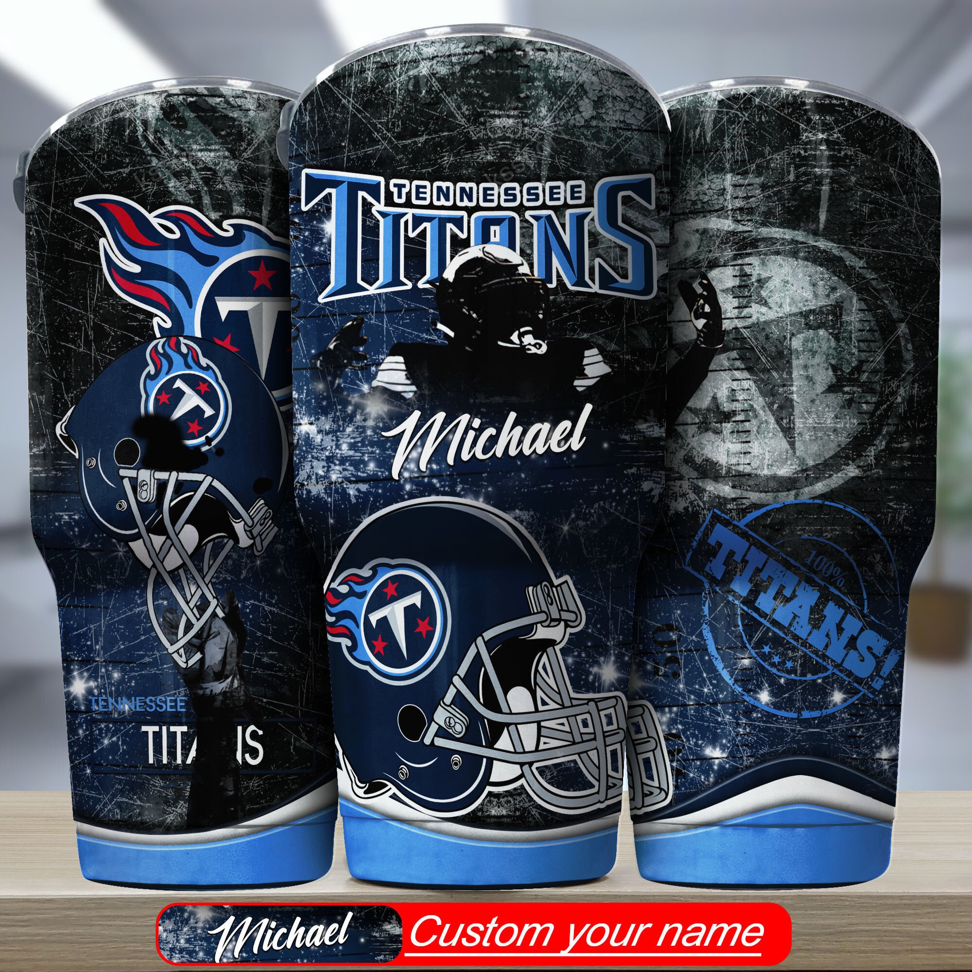 Tennessee Titans Custom Name Tumbler Bg339