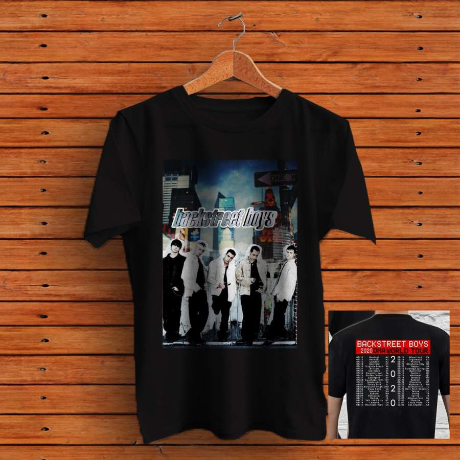 Backstreet Boys Black Cotton 2020 Tour T-shirt