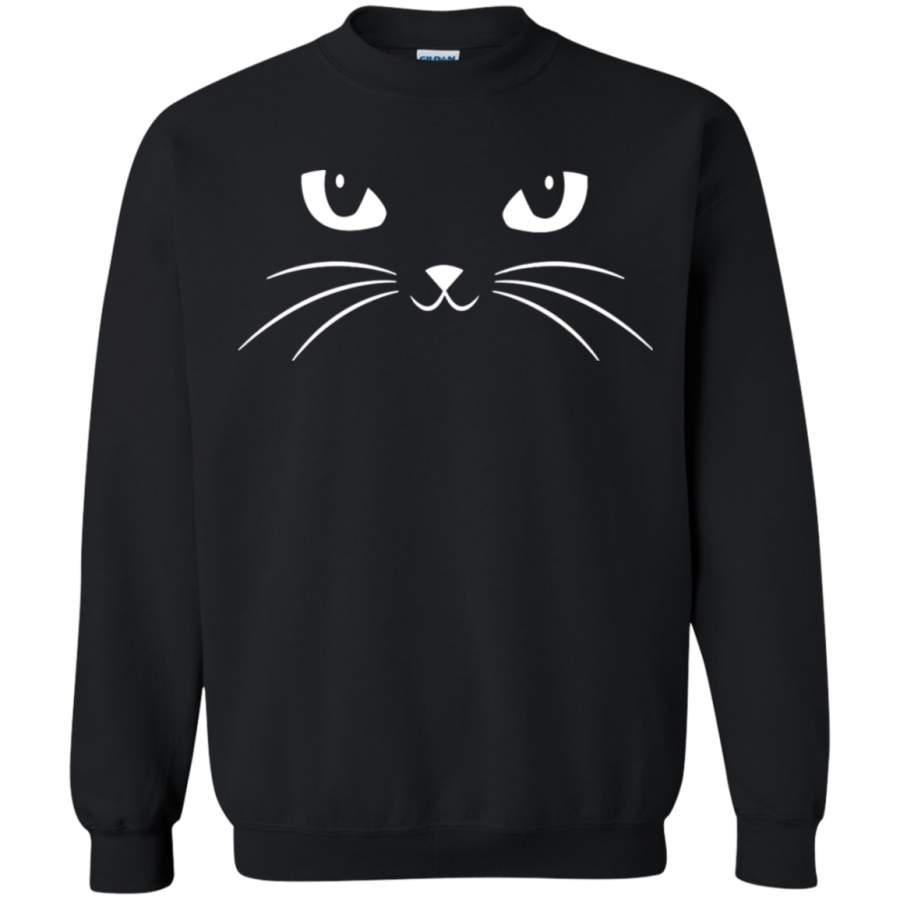 AGR Black Cat With Big Eyes Watching In Darkness Sweatshirt