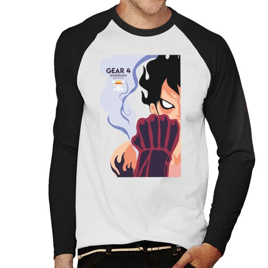 Snakeman Gear 4 One Piece Men’s Baseball Long Sleeved T-shirt