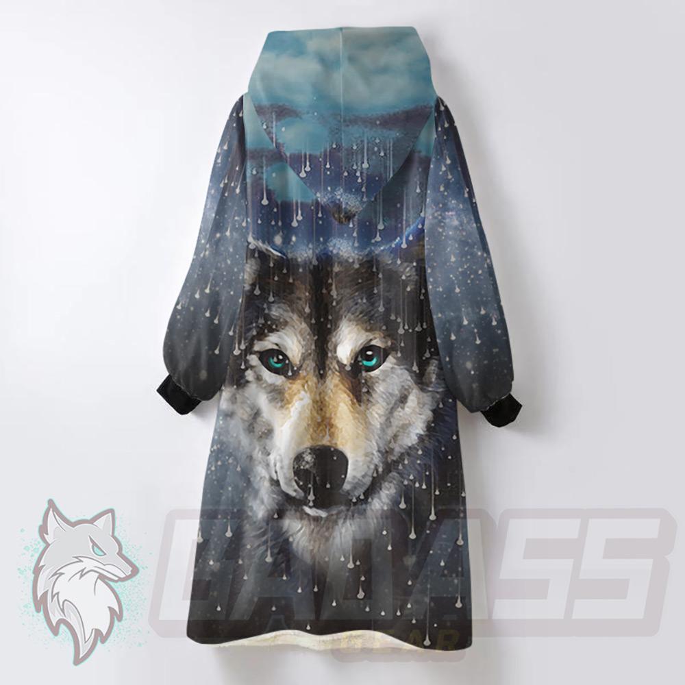 Husky and Rain HUK-0007 Oversized Sherpa Blanket Hoodie