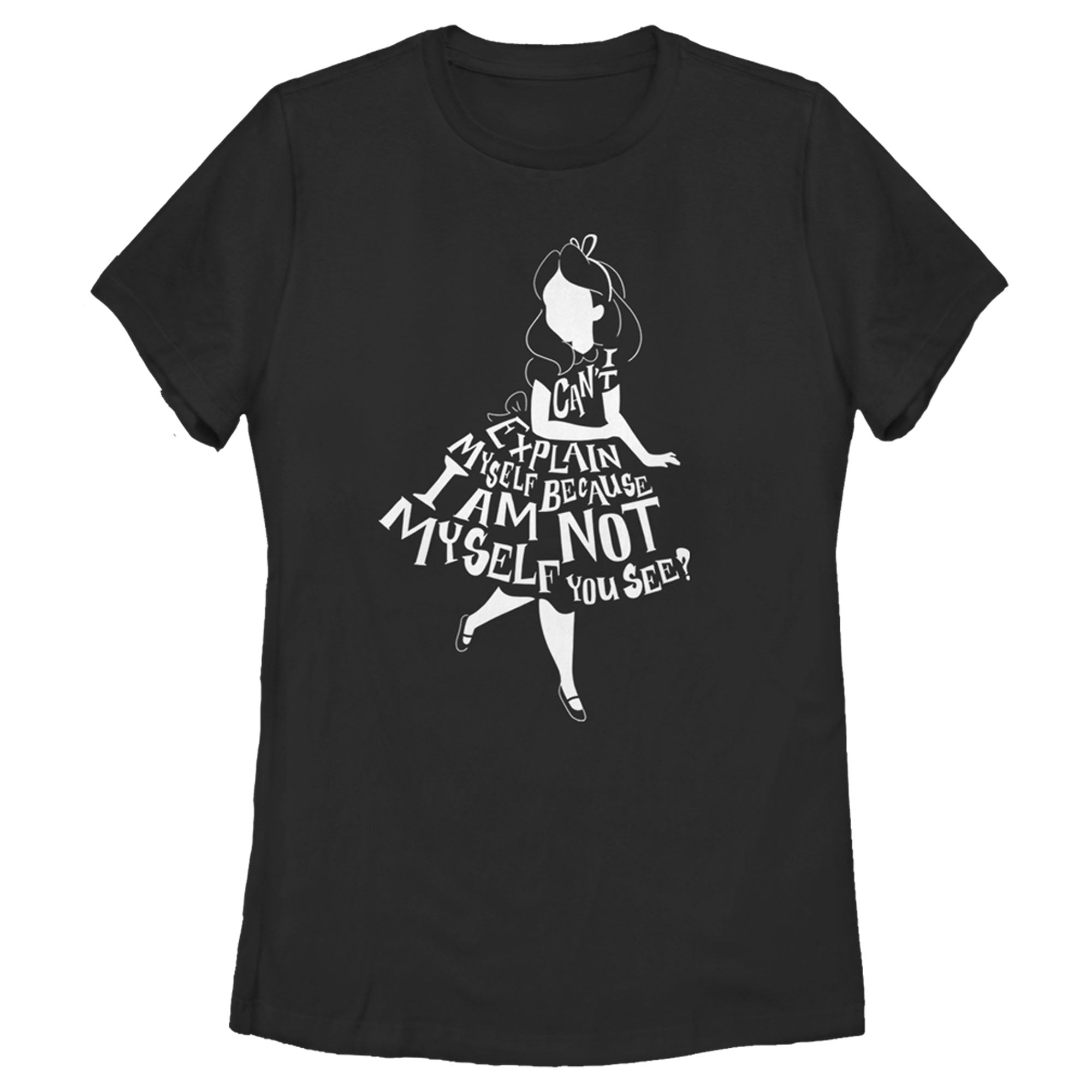 Women’S Alice In Wonderland I Am Not Myself Silhouette T-Shirt