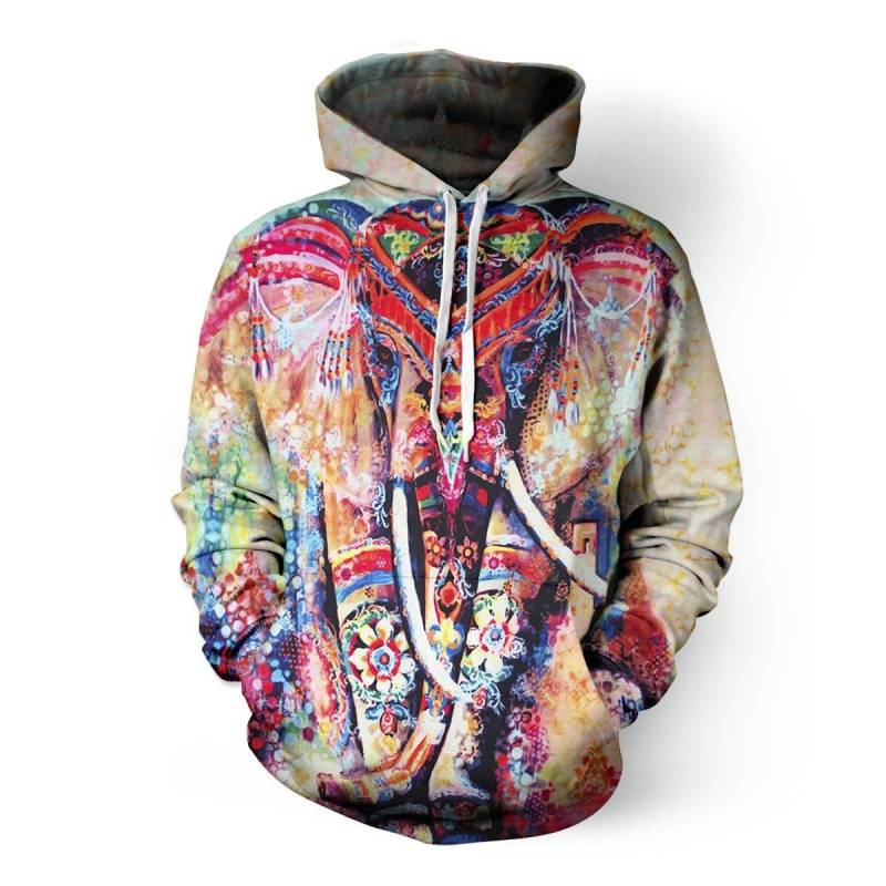 Hindu Elephant 3D Hoodie