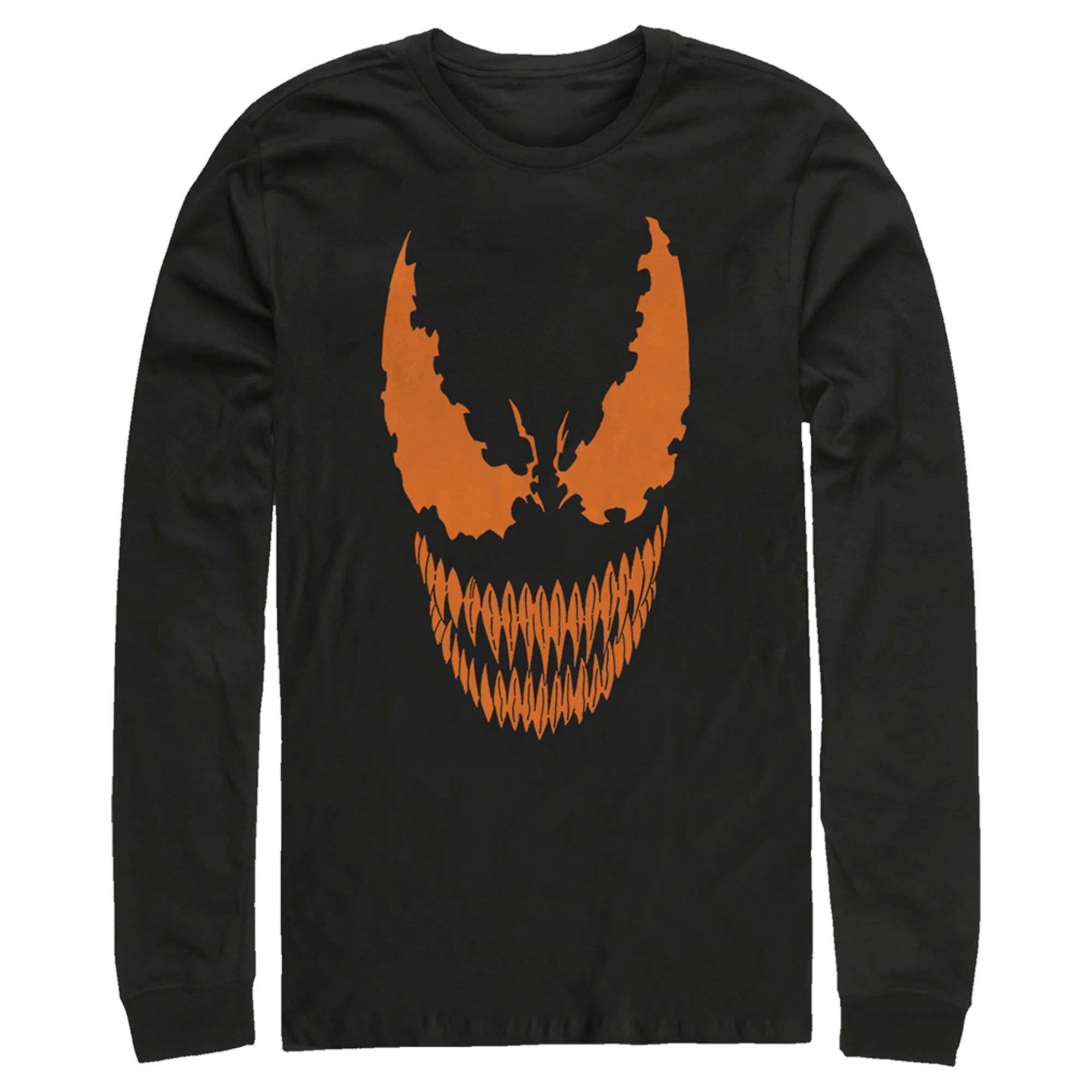 Men’S Marvel Halloween Venom Scary Face Costume Long Sleeve Shirt