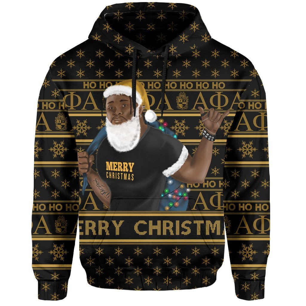 Fraternity Hoodie – Christmas Alpha Phi Alpha Hoodie Best Black