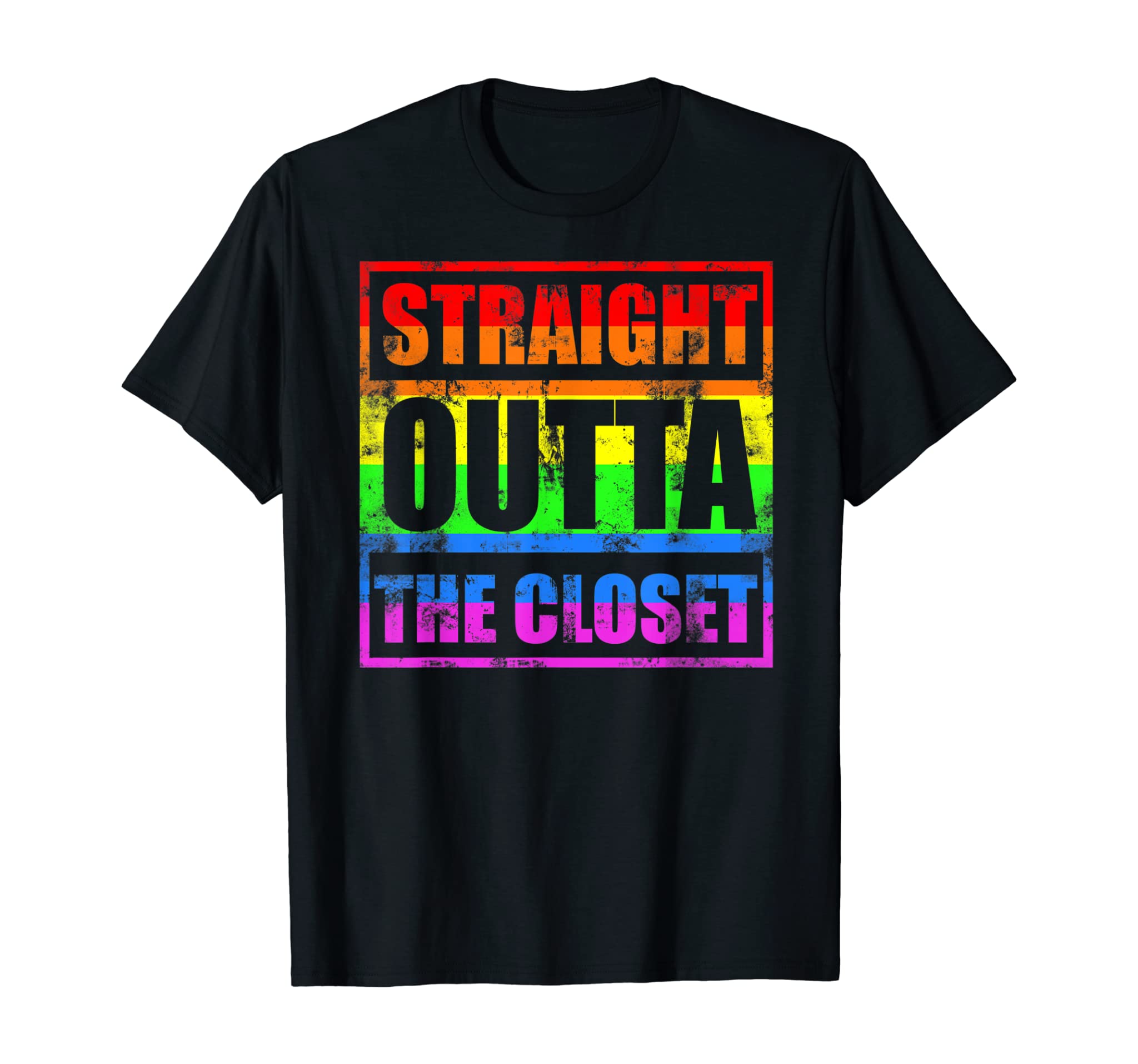 Straight Outta The Closet – Lgbt Gay Pride T-Shirt