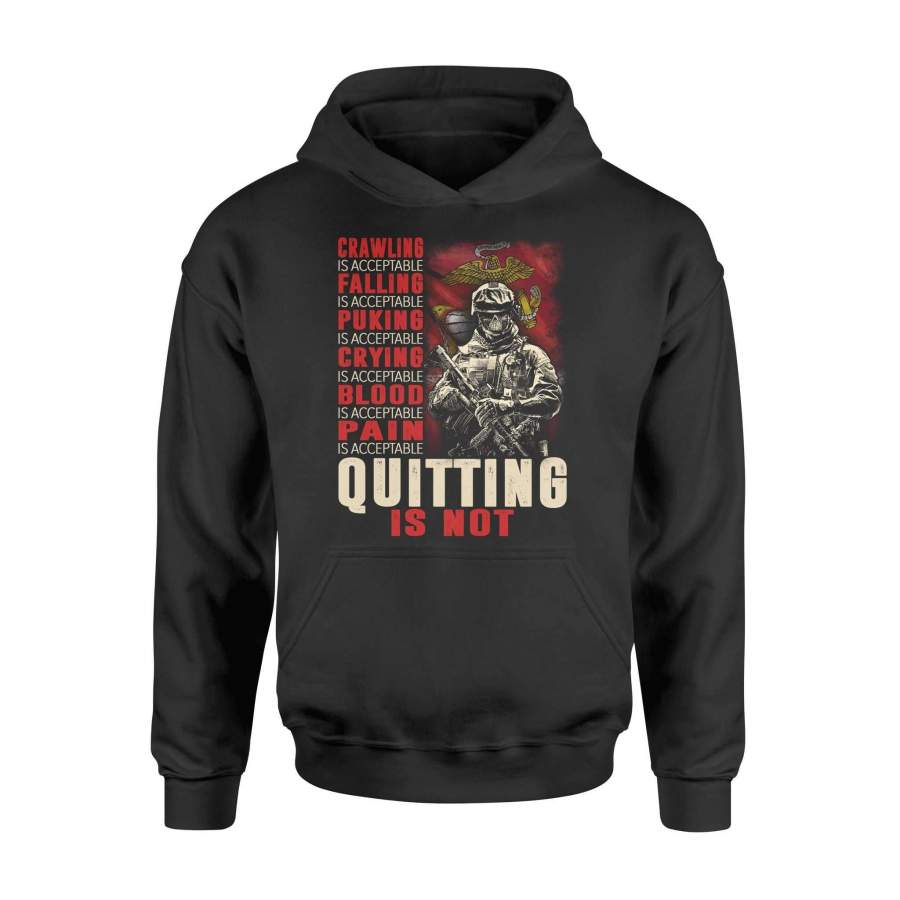 Veterans – Quitting is not – Standard Hoodie