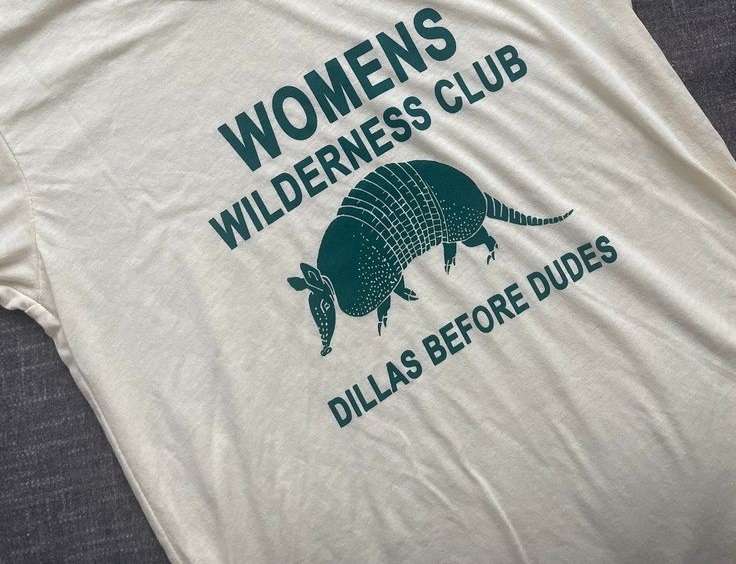 Women   s Wilderness Club Retro Ringer T shirt  Dillas  Western  Southwest Tshirt  Armadillo shirt  For Men  For Women