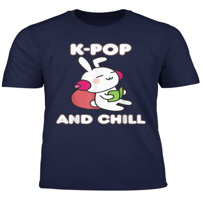 K Pop And Chill T Shirt Kawaii Bunny Korean Music Gift Shirt