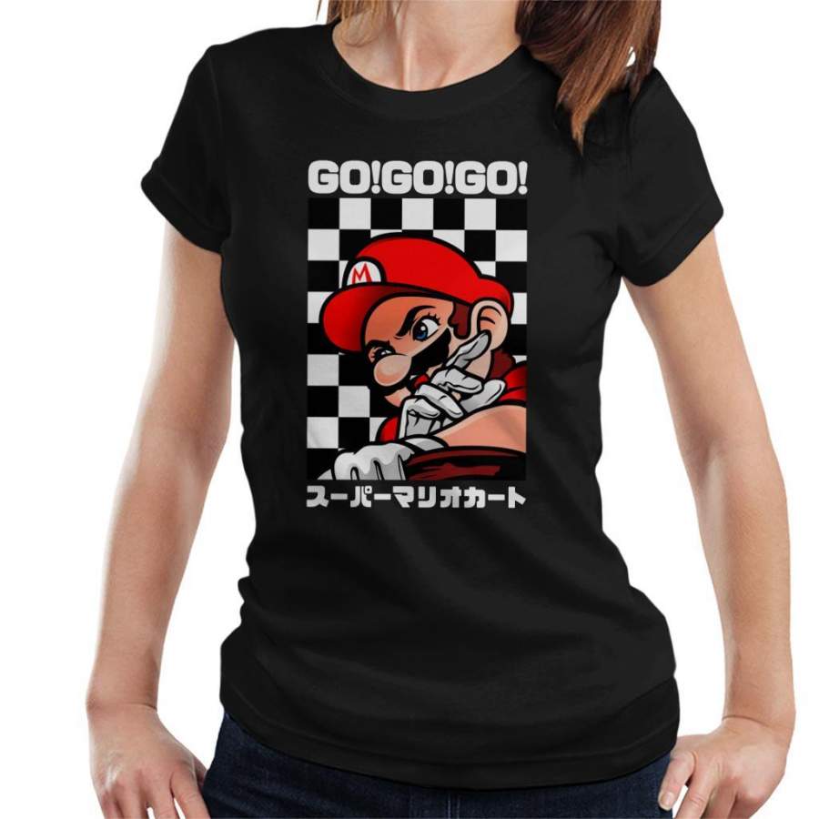 Go Go GO Mario Racing Kart Women’s T-Shirt