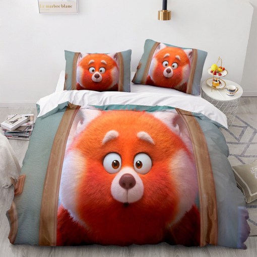 Turning Red 2 Duvet Cover Pillowcase Home Decor 3D Bedding Set 5216