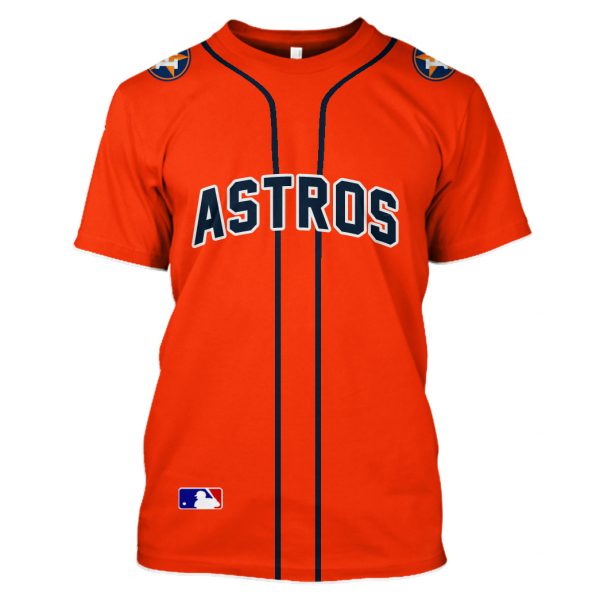 Houston Astros Personalized Unisex Tshirt All Over Printed Unisex Tshirt Us Size