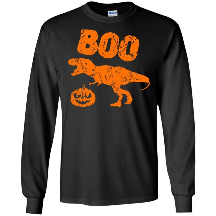 T Rex Dinosaur Pumpkin Unique Funny Halloween LS shirt/Sweatshirt/Hoodie