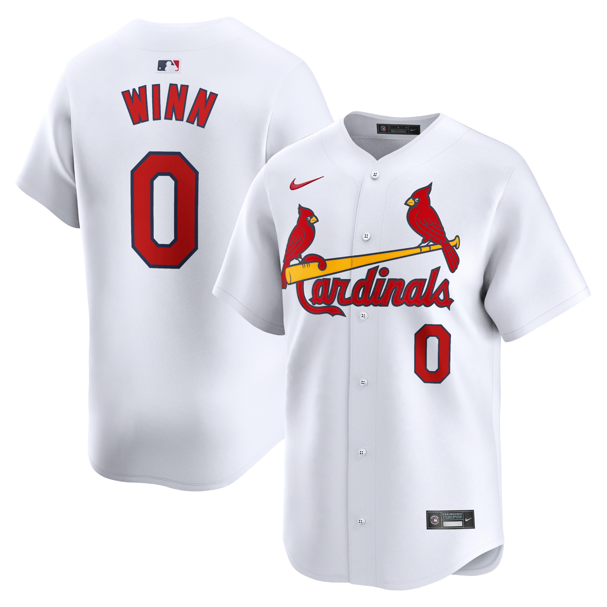 Masyn Winn St. Louis Cardinals Home Limited Player Jersey – White