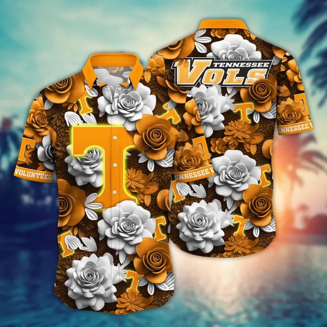 Tennessee Volunteers Ncaa Flower Aloha Hawaiian Shirt 7, Ncaa Hawaiian Shirt