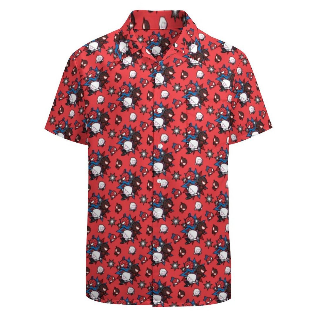 Kawaii Spider Man Ghost Miles Morales All Over Print Hawaii Shirt Ha106625