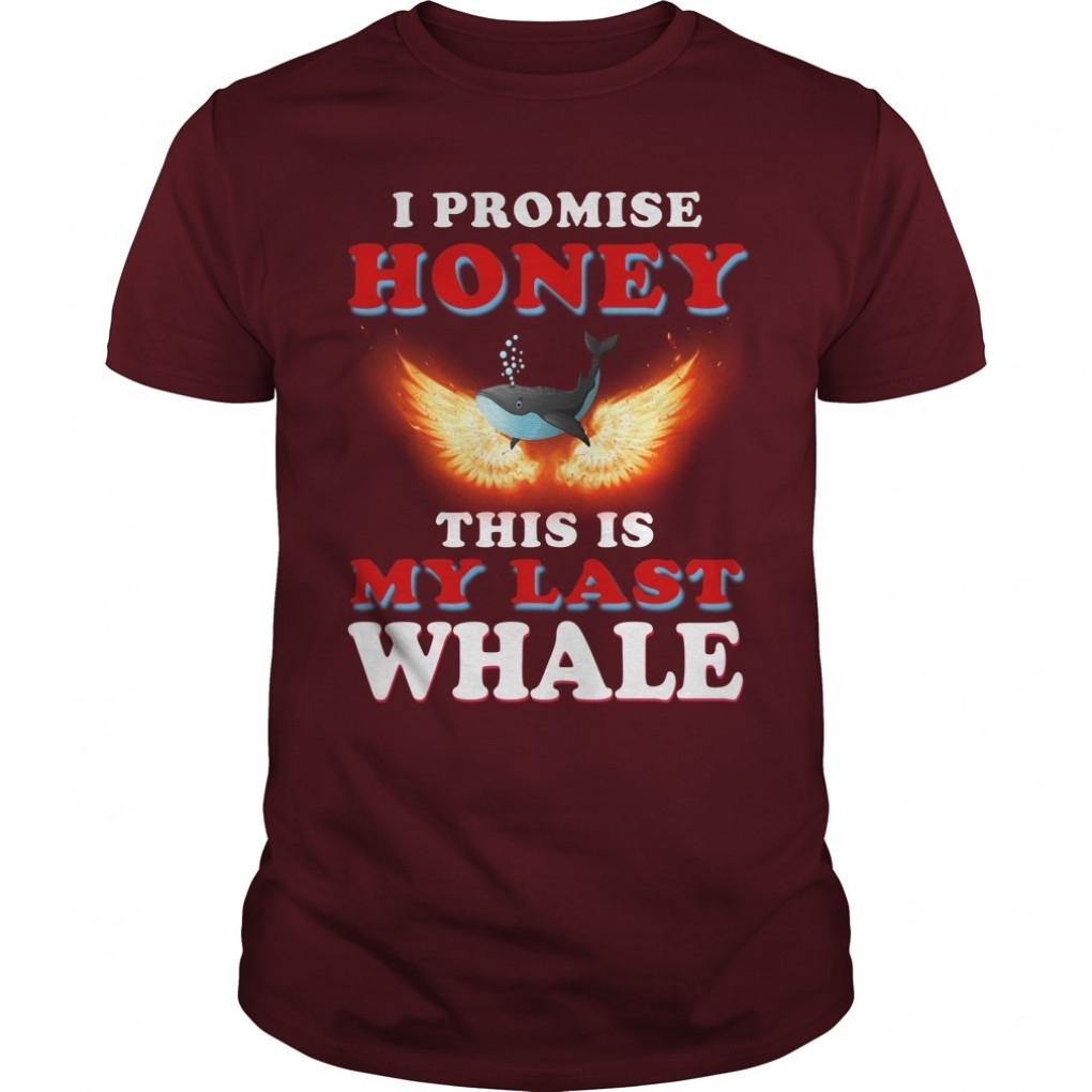 Whale I Promise Honey Last Whale Guys Tee 835406383