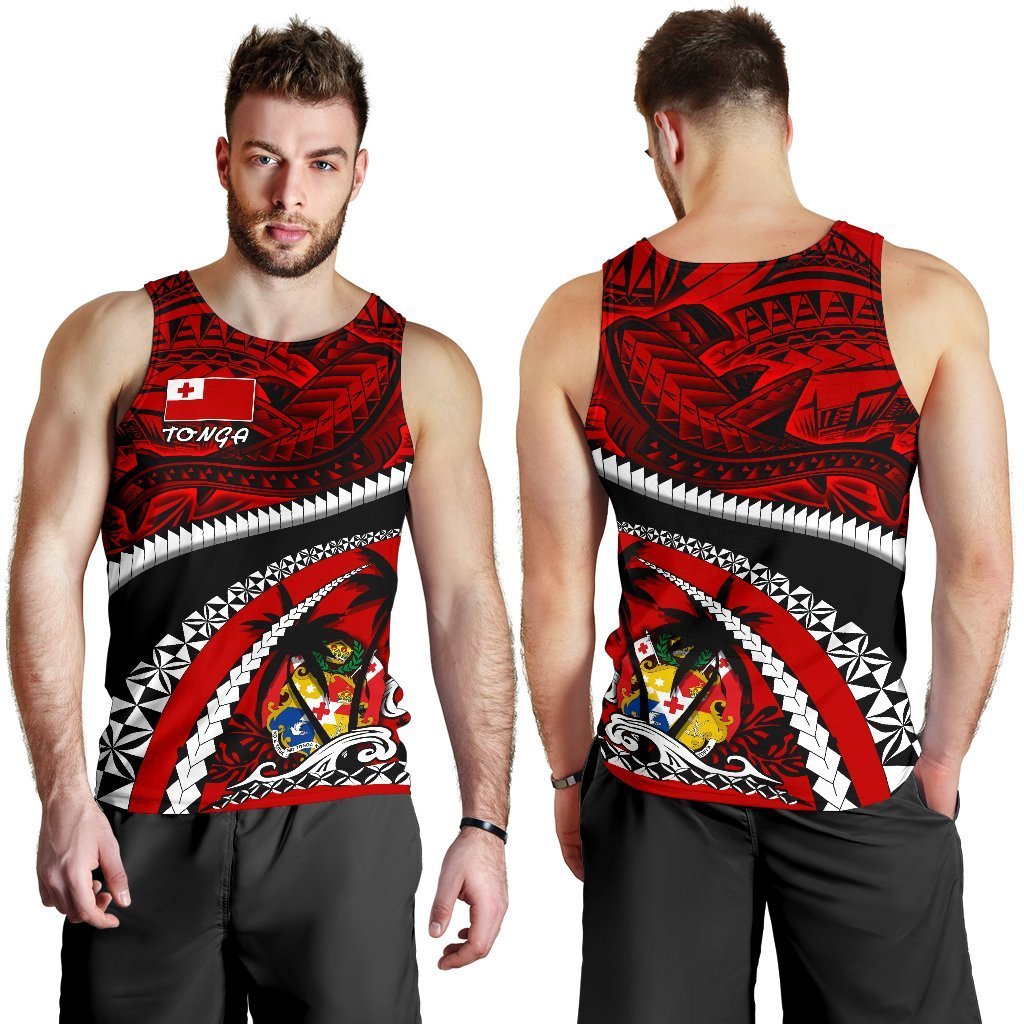 Tonga Polynesian Shark Tattoo Men’S Tank Top