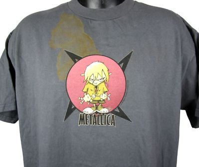 Vintage 90’s Metallica Tony Squidno Art T-shirt  () Pushead Maiden Slayer 1274